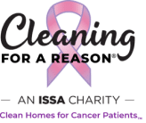 cleaning for a reason and issa charity logo