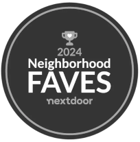 A circular badge with a trophy icon at the top. Below it reads 